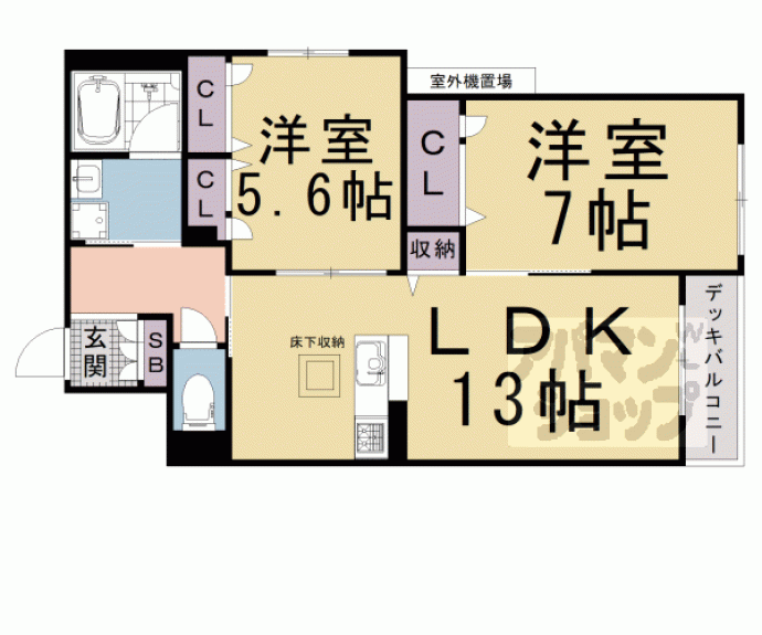 【シャーメゾン烏丸五条】間取