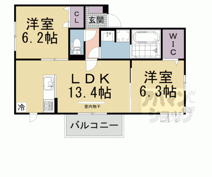 【Ｄ－ＲＯＯＭ大久保】間取