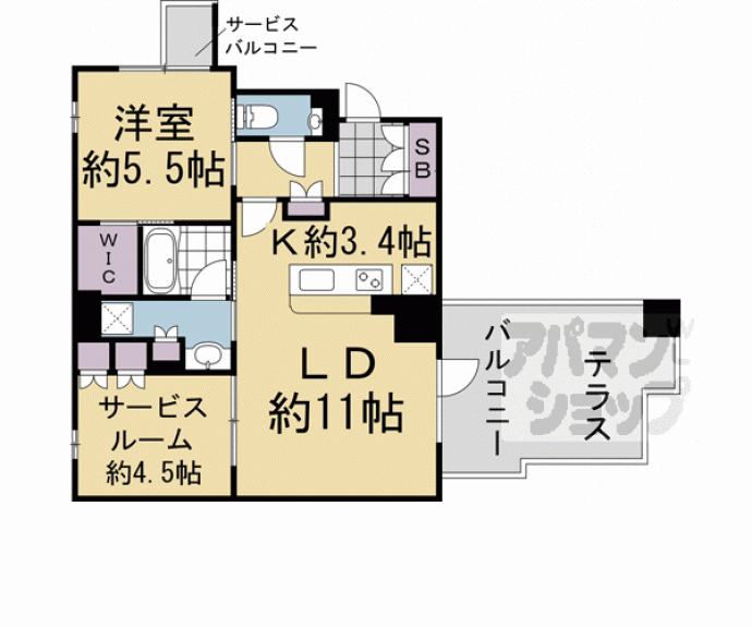 【プレミスト京都五条】間取