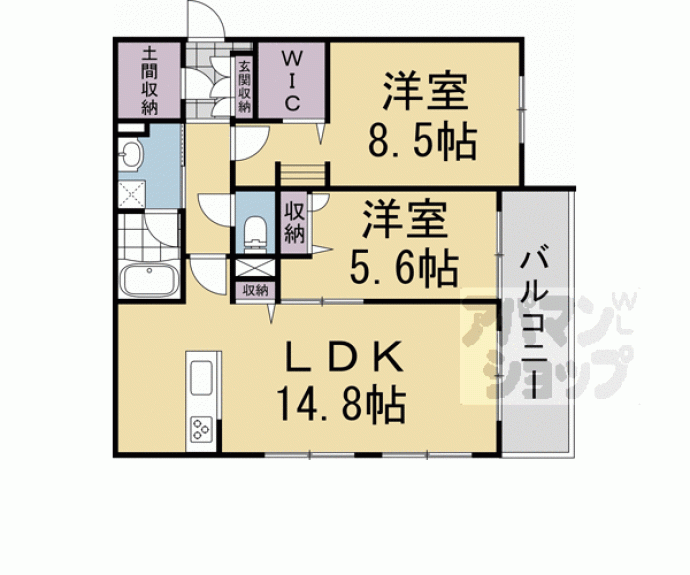 【シャーメゾンデンドライト】間取