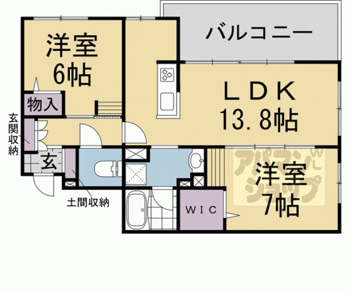 【シャーメゾンデンドライト】間取