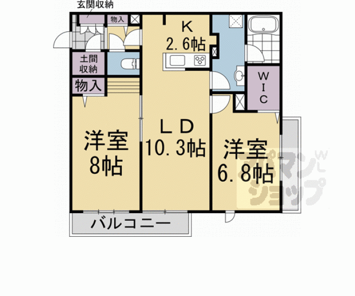 【シャーメゾンデンドライト】間取