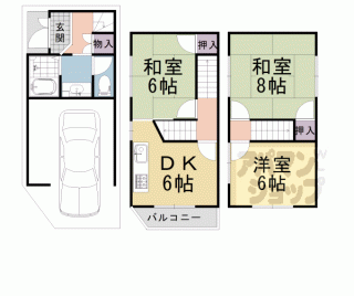 【寺戸町山縄手貸家】