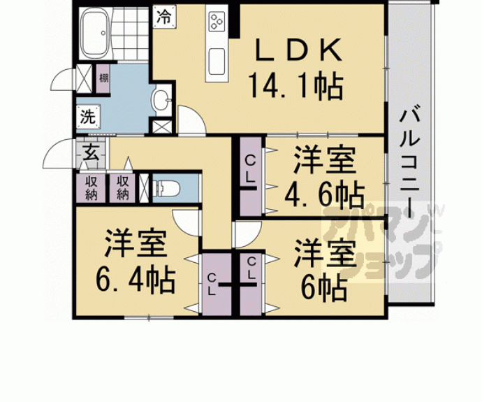 【仮称）上賀茂東上之段町ＰＪ】間取