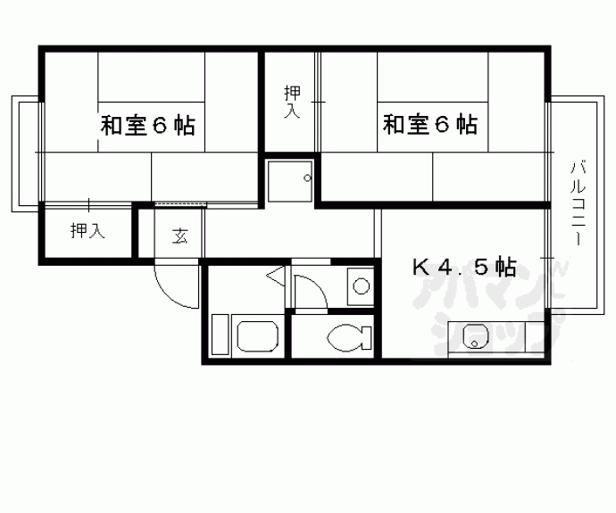 【サンハイツフジタ】間取