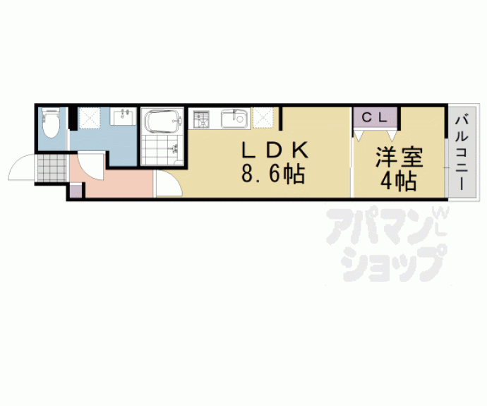 【ＫＲＭ　ＲＥＳＩＤＥＮＣＥ　ＮＡＧＡＯＫＡＴＥＮＪＩＮ】間取