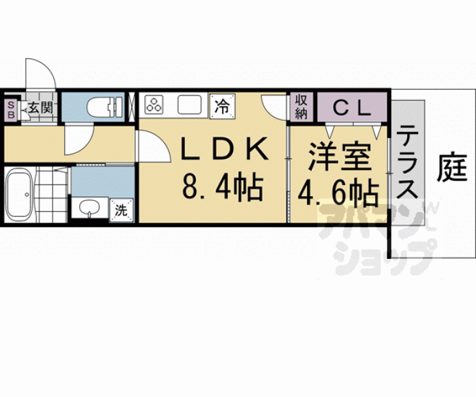 【コンフォルタ京都西】間取