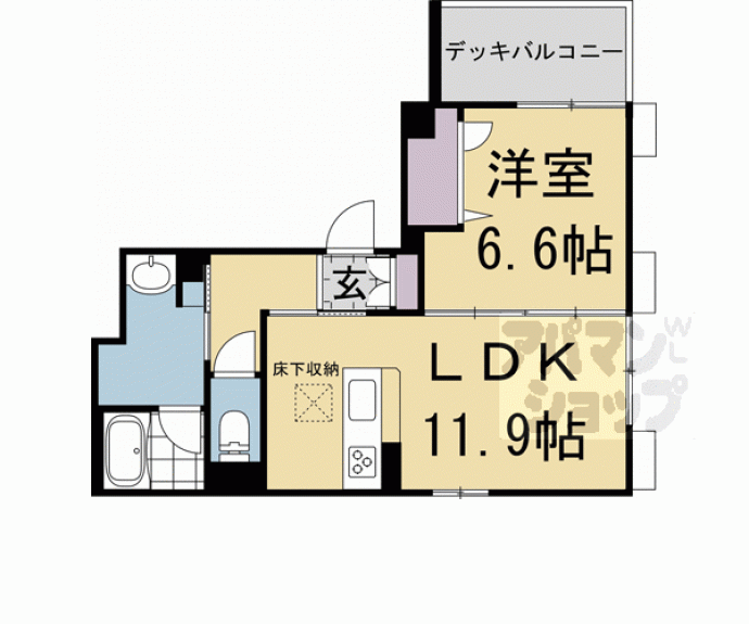 【リベルテ猪熊】間取