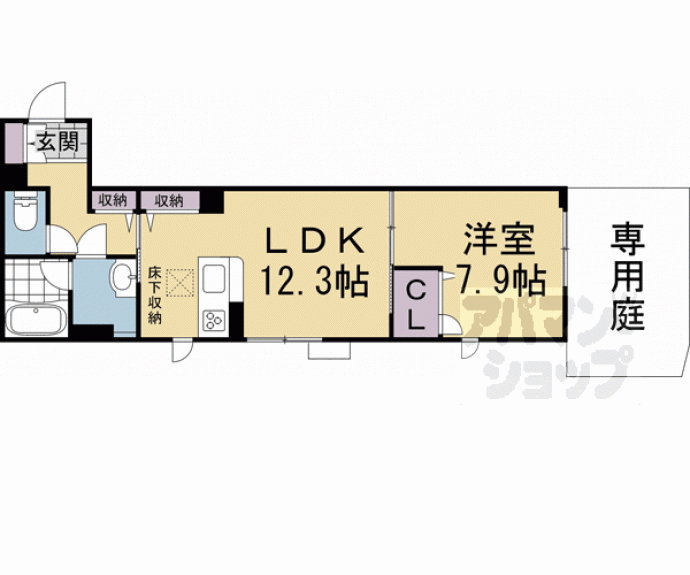 【アウスレーゼ御所】間取