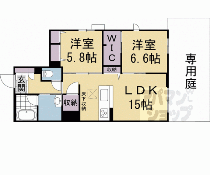 【アウスレーゼ御所】間取