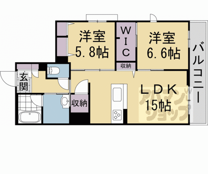 【アウスレーゼ御所】間取