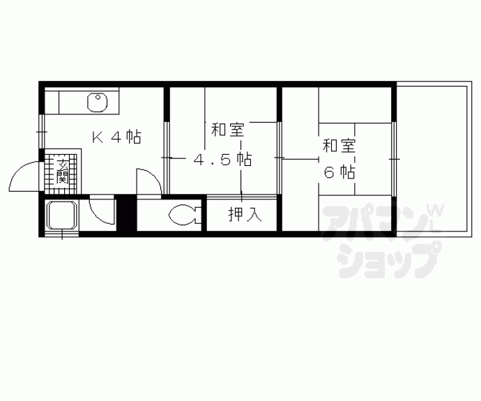 【清風ハイツ】間取