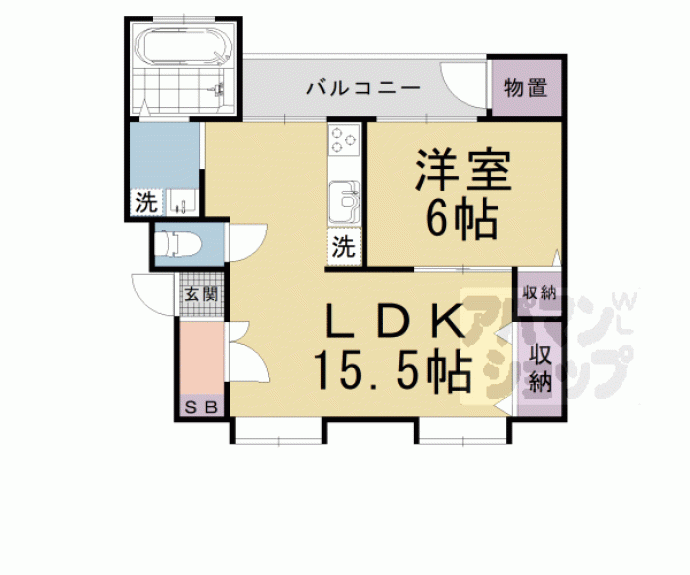 【ファミリア唐崎】間取