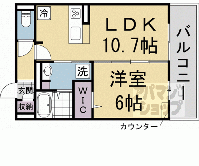 【ヴィダ西京極】間取