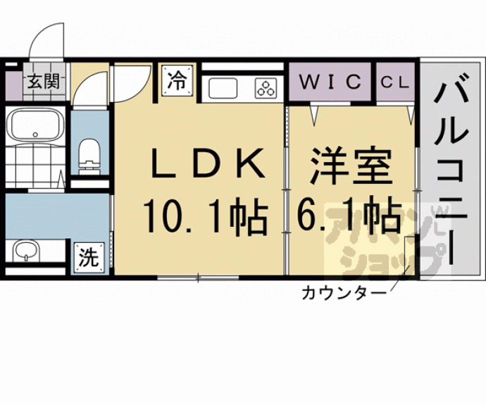 【ヴィダ西京極】間取