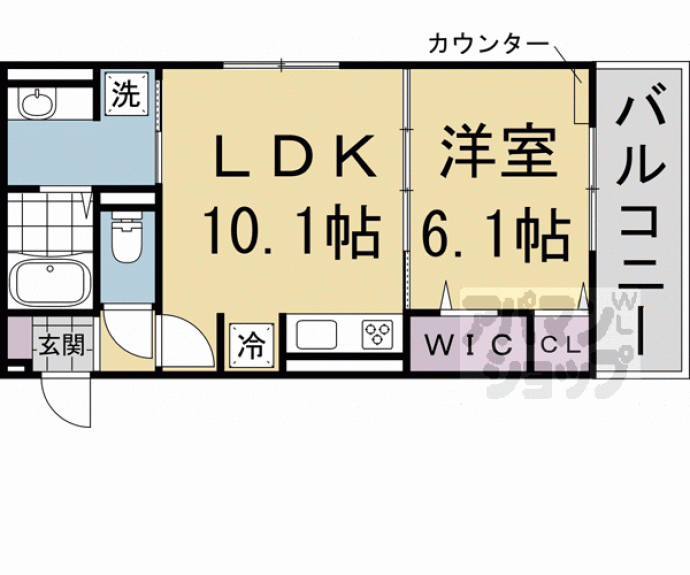 【ヴィダ西京極】間取