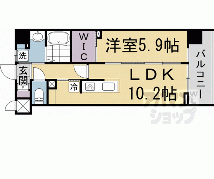 【（仮称）ＴＨＥ　ＲＥＳＩＤＥＮＣＥ　文化庁前】間取