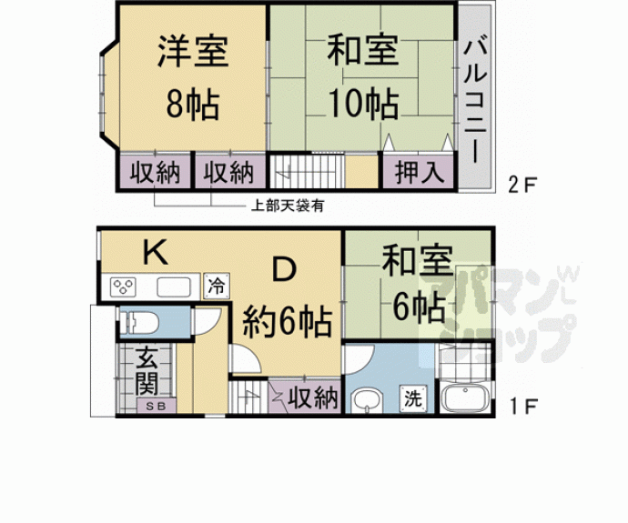 【ペットと暮らす千本鞍馬口の家】間取