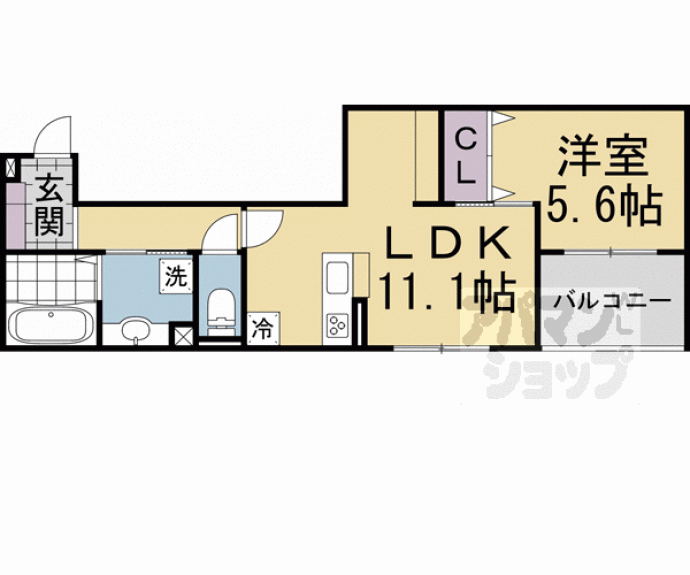 【仮称）Ｄ－ｒｏｏｍ京都市下京区東魚屋町】間取