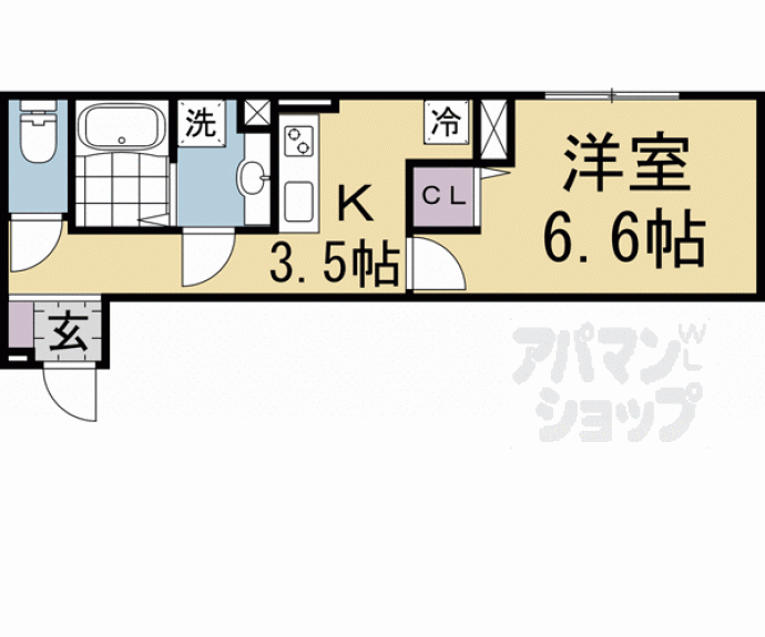 【仮称）Ｄ－ｒｏｏｍ京都市下京区東魚屋町】間取