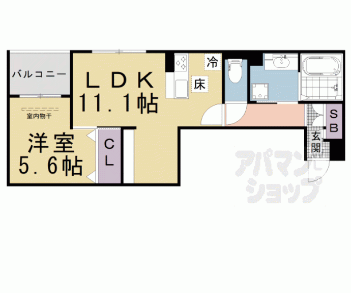 【仮称）Ｄ－ｒｏｏｍ京都市下京区東魚屋町】間取