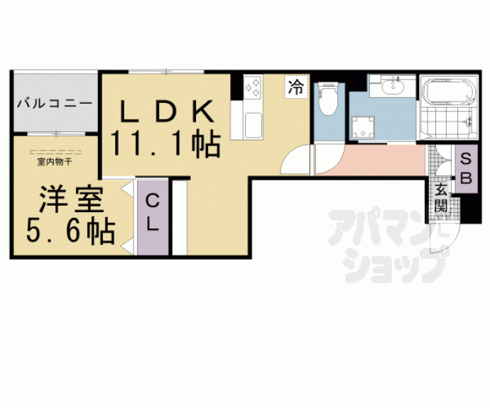 【仮称）Ｄ－ｒｏｏｍ京都市下京区東魚屋町】間取