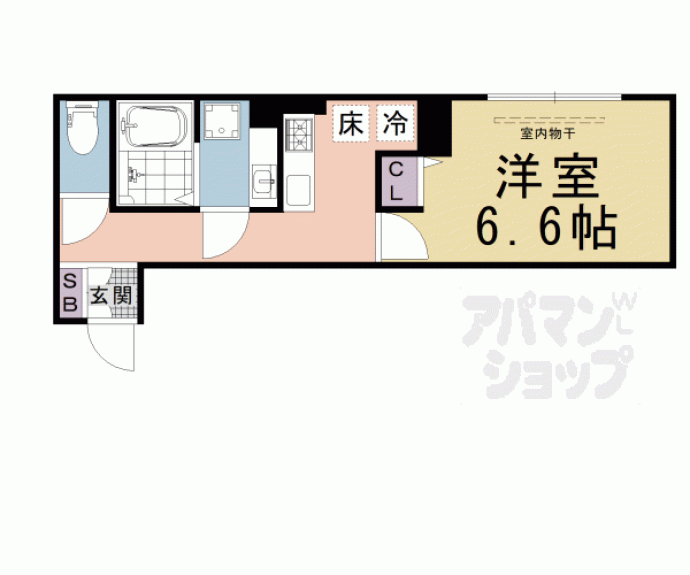 【仮称）Ｄ－ｒｏｏｍ京都市下京区東魚屋町】間取