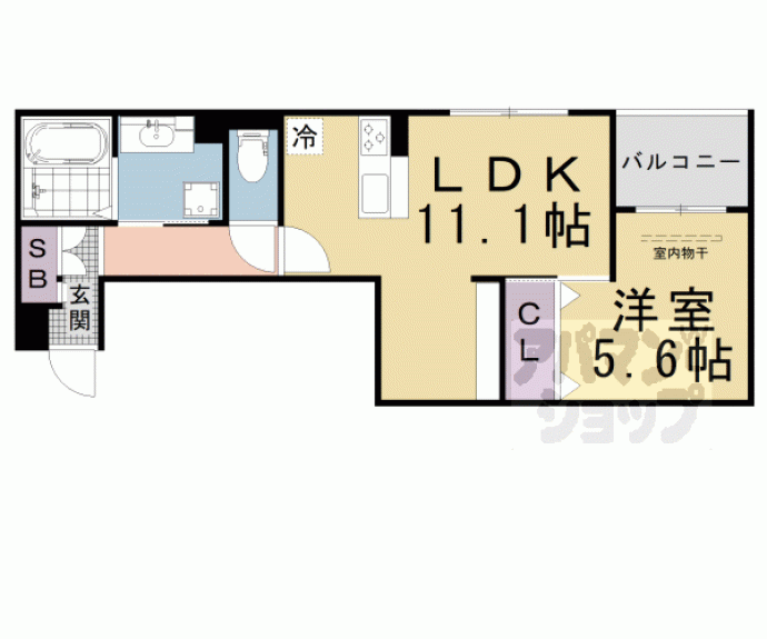 【仮称）Ｄ－ｒｏｏｍ京都市下京区東魚屋町】間取