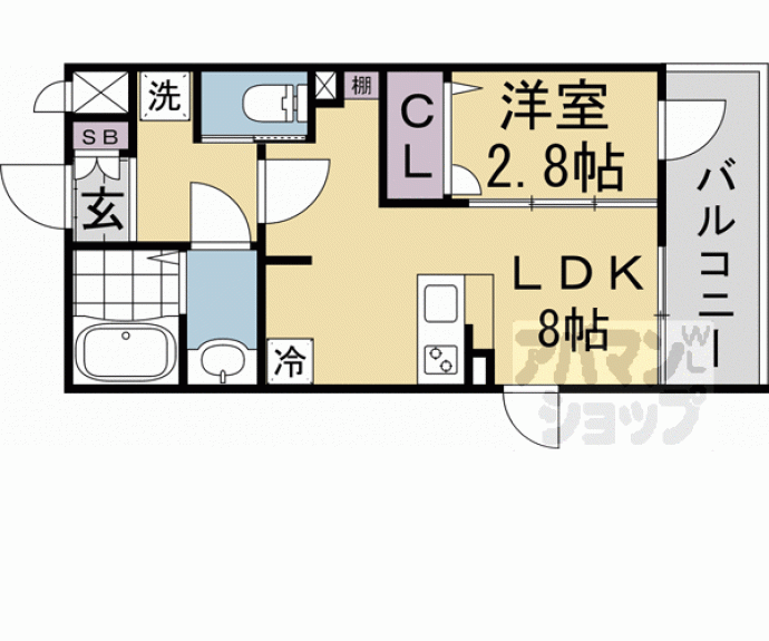 【ファステート京都東福寺パラベル】間取