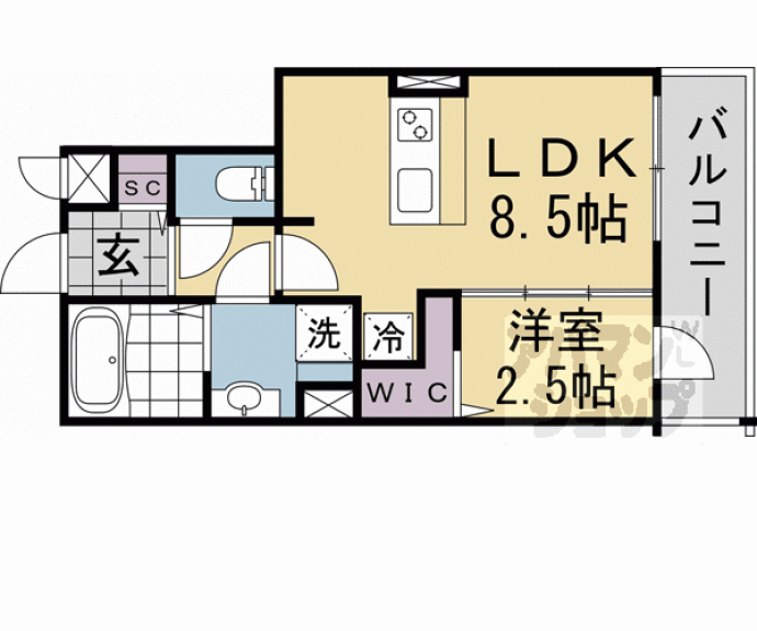 【ファステート京都東福寺パラベル】間取