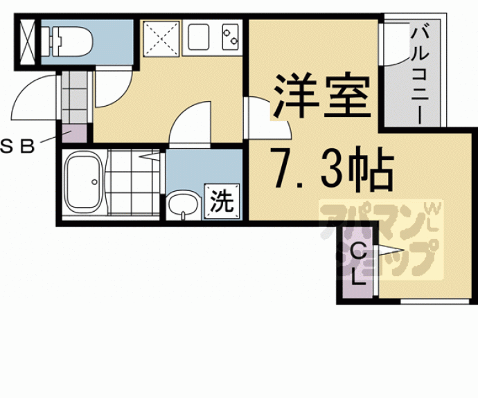 【（仮称）グランデコート烏丸今出川】間取