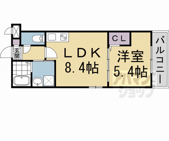 【グラカン冷泉町】間取