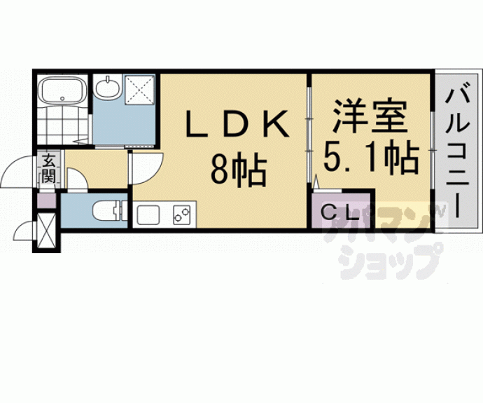 【グラカン冷泉町】間取