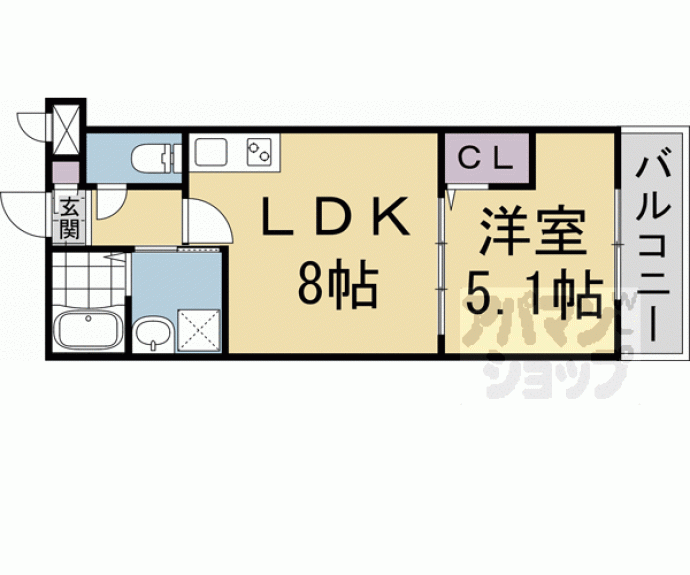 【グラカン冷泉町】間取