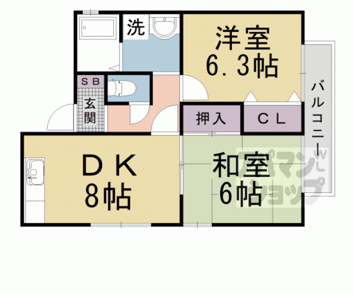 【ＳＵＮ　ＥＳＰＯＩＲ　比叡】間取