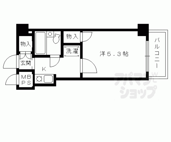 【ホーユウコンフォルト京都伏見】間取