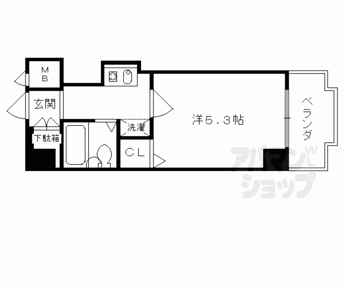 【ホーユウコンフォルト京都伏見】間取