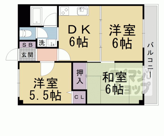 【メゾン桑野】間取