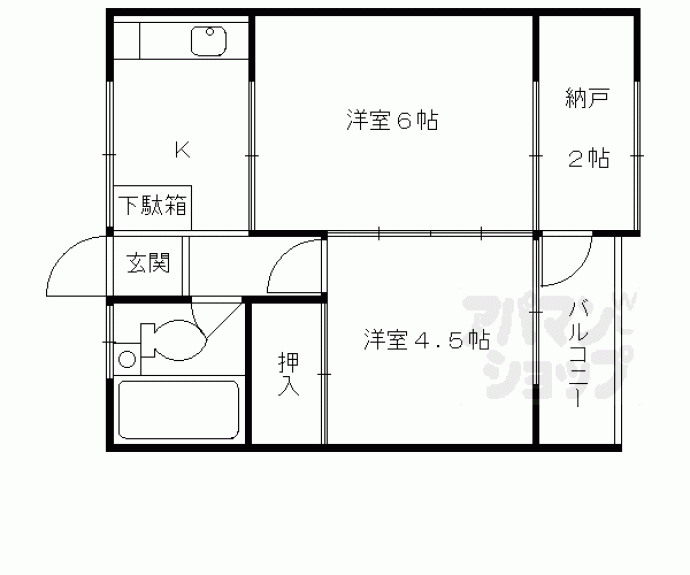 【稲荷マンション】間取