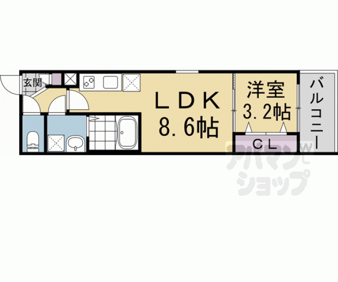 【ジーメゾン京都梅津】間取