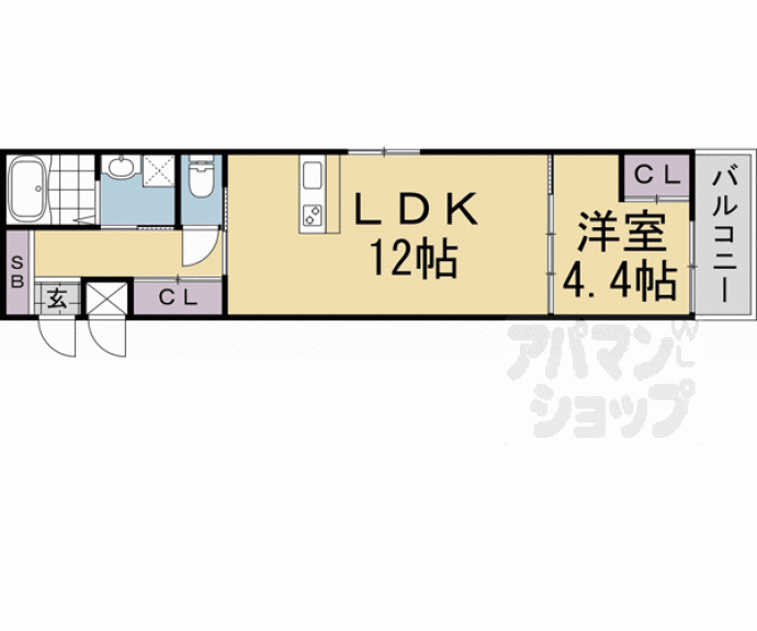 【シエルコート紫竹】間取