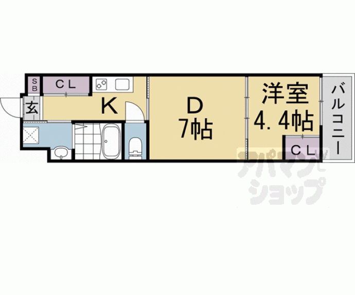 【シエルコート紫竹】間取