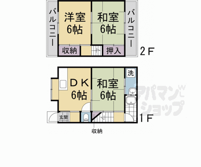 【菱屋町貸家】間取