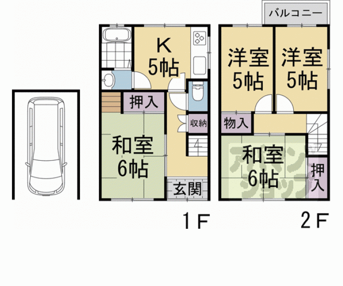 【久我本町貸家】間取