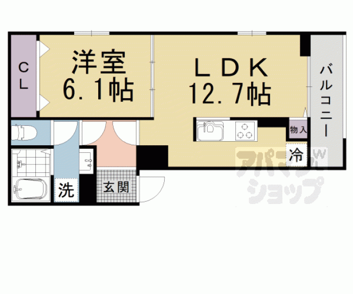 【大江５丁目アパート（０２７１３５６０１）】間取