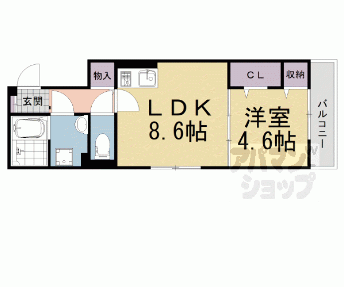 【Ｄ－ｒｏｏｍ富野乾垣内】間取