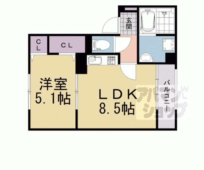 【Ｄ－ｒｏｏｍ富野乾垣内】間取