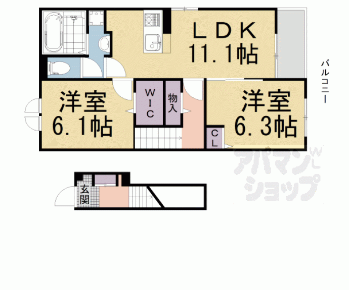 【ビバアヴニールⅡ】間取