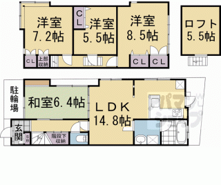 【一乗寺里ノ西町貸家】