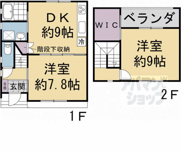 【小稲荷町４４貸家】間取